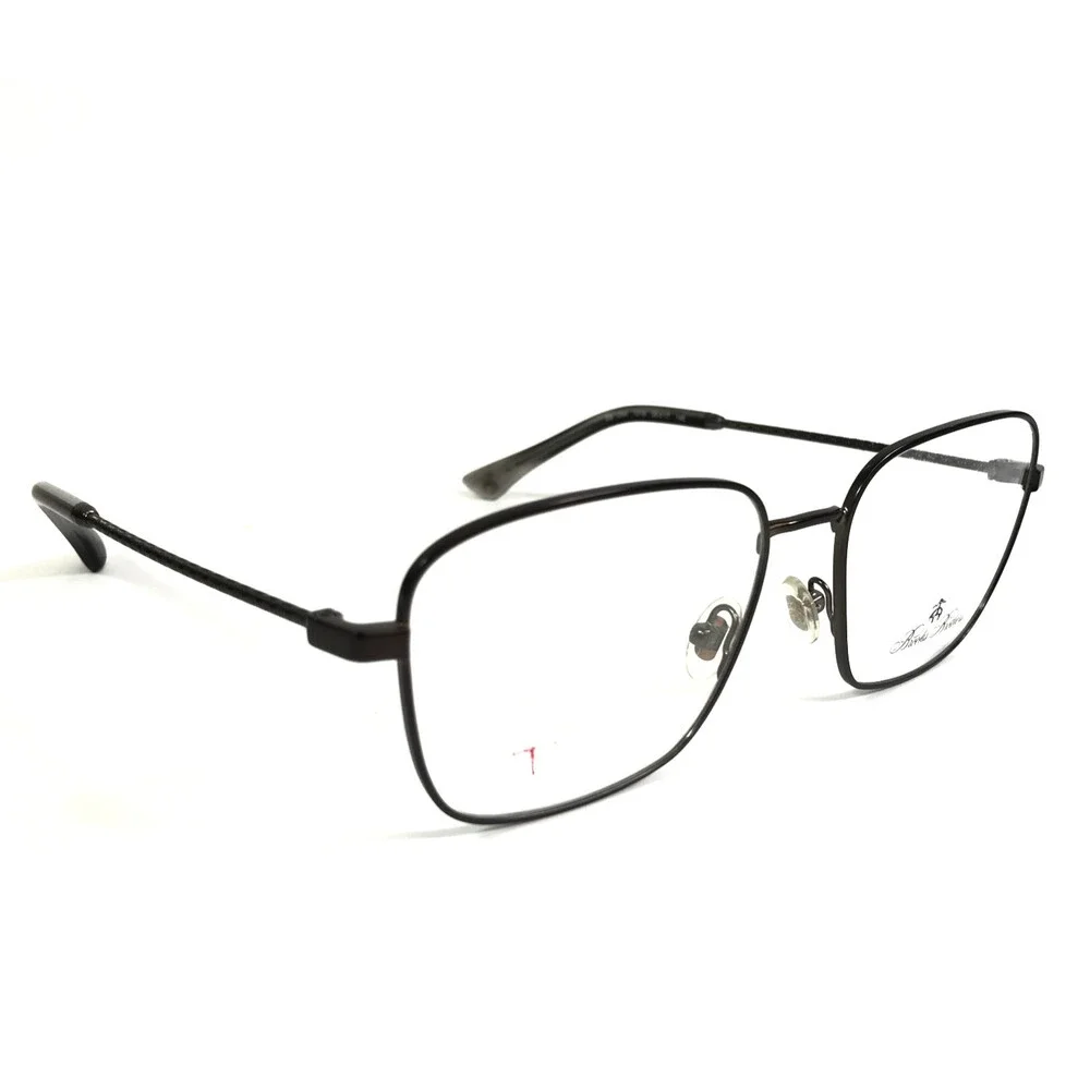 Brooks Brothers Eyeglasses Frames BB1094 1016 Brown Square Wire Rim 55-17-145